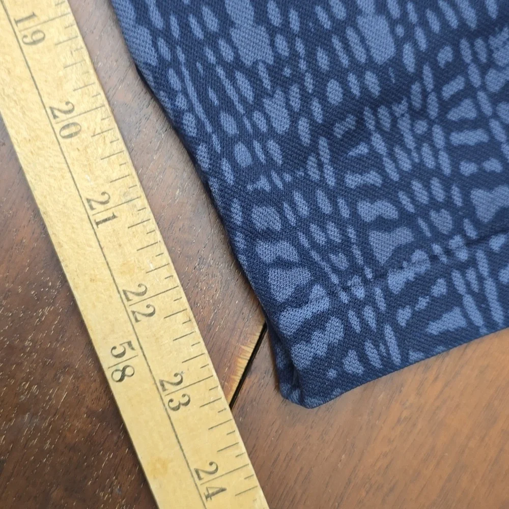 SPANX tights Navy Blue Pattern Sz M WIDE BAND HIGH WAISTED - Picture 4 of 6